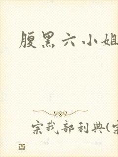 腹黑六小姐