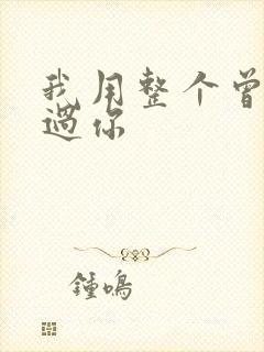 我用整个曾经爱过你