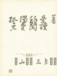 孤独的爱着全文免费阅读