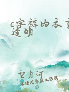 c字裤内衣秀全透明