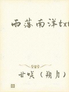 雨落南洋txt