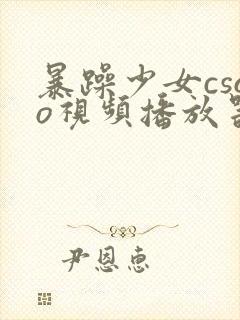 暴躁少女csgo视频播放器推荐