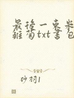 最后一束米迦勒雏菊txt书包网