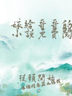 嫁给哥哥的情敌小说免费阅读