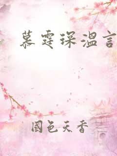 慕霆琛温言