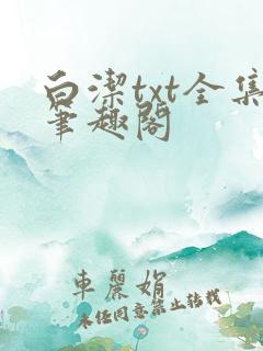 白洁txt全集笔趣阁