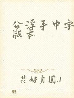 公浮手中字最新版本