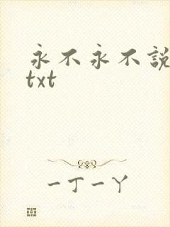 永不永不说再见txt