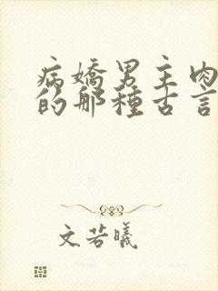 病娇男主肉超多的那种古言