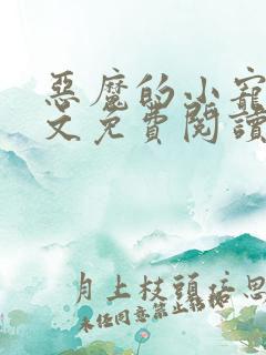 恶魔的小宠儿全文免费阅读