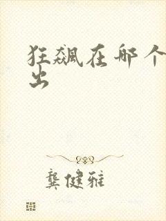 狂飙在哪个台播出