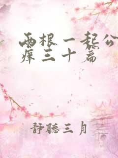 两根一起公憩止痒三十篇