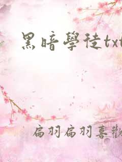 黑暗学徒txt