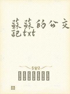 苏苏的公交车日记txt