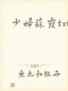 少妇苏霞txt