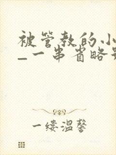 被管教的小美人_一串省略号_