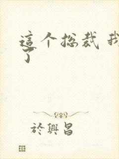 这个总裁 我要了