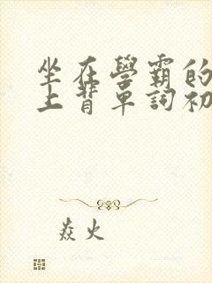 坐在学霸的棍子上背单词初澄