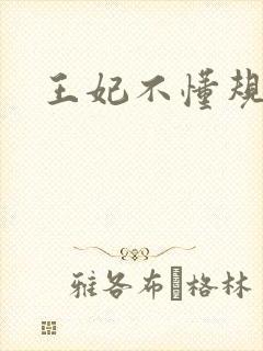王妃不懂规矩