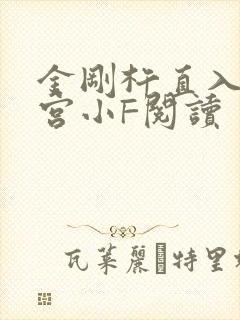 金刚杵直入莲花宫小F阅读