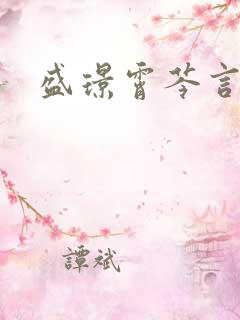 盛璟霄芩言小说