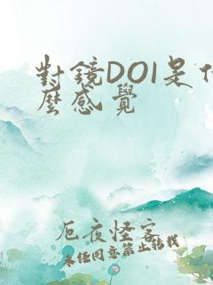 对镜DOI是什么感觉