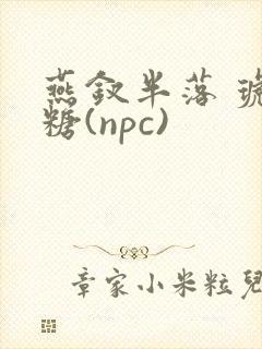 燕钗半落 琥珀糖(npc)