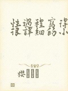 性过程写得很黄很详细的小说