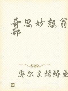 奇思妙想翁十三部