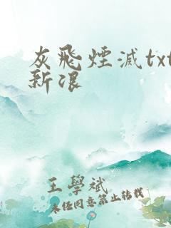 灰飞烟灭txt新浪