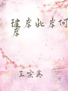 彼岸此岸何处是岸