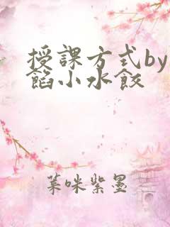 授课方式by肉馅小水饺