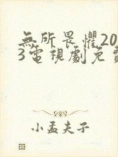 无所畏惧2023电视剧免费观看