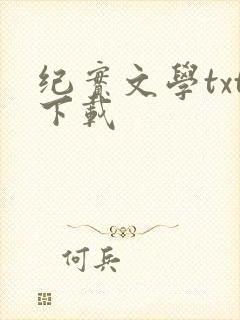 纪实文学txt下载
