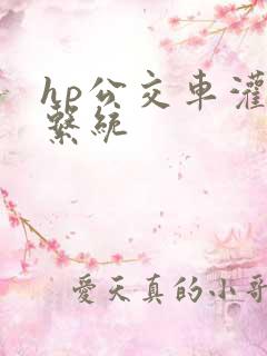 hp公交车灌溉系统