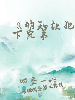 《明知故犯》年下兄弟