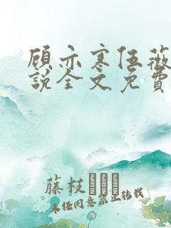 顾亦寒伍薇薇小说全文免费阅读