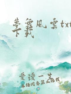 梦舞风云txt下载