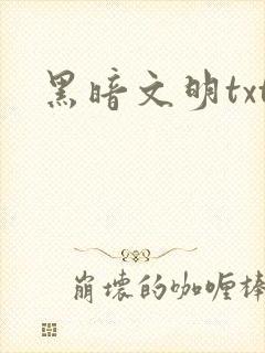 黑暗文明txt