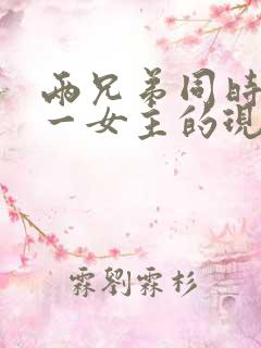 两兄弟同时拥有一女主的现言