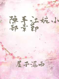 阵平江婉小说全部章节