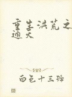 重生洪荒之极品通天