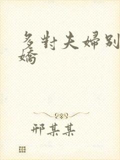 多对夫妇别墅群娇