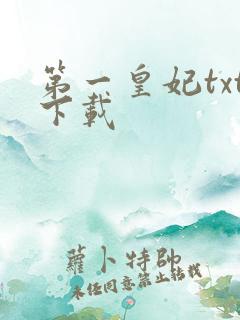 第一皇妃txt下载