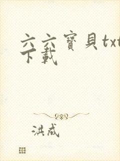 六六宝贝txt下载