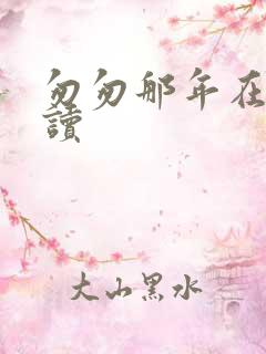 匆匆那年在线阅读