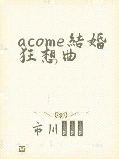 acome结婚狂想曲