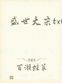 盛世大宋txt