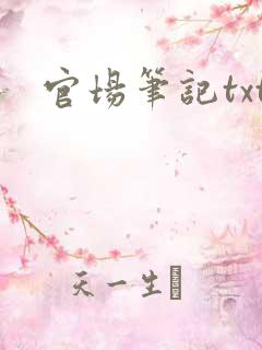 官场笔记txt