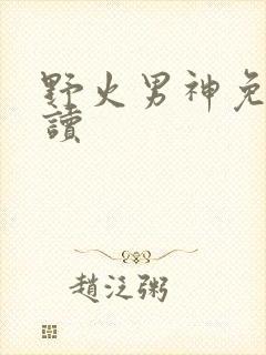 野火男神免费阅读